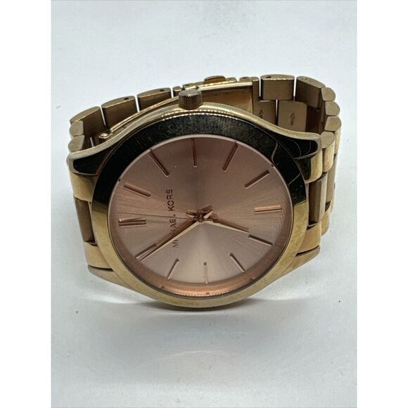 Michael Kors Runway MK3197 Women Rose Gold Analog Dial Quartz Wrist Watch JNA643 - Picture 5 of 10